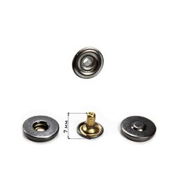 СTO15 Кнопка потайная магнитный контакт 15 мм, матовый черный никель
