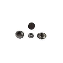 INSB20L+AN503  Кнопка потайная кольцевой контакт 12,5 мм (1шт. из 4 частей) черный никель
