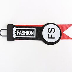 H5840 Украшение пришивное c лого FASHION 84х20 мм (1 место 1000шт.) цвет окрашенный