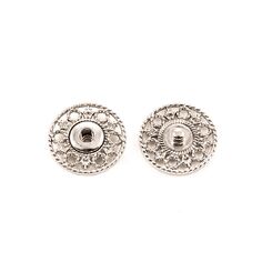 B6081  Кнопка пришивная  20 мм (1шт. из 2 частей) зеркальный никель