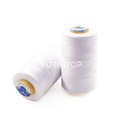 Нитки штапельные Унитекс № 40/2, 30 текс, ПЭ, 5000 м, белые