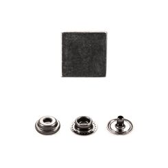 XQX0338+406 Кнопка кольцевой контакт  12 мм (1шт. из 4 частей) матовый черный никель