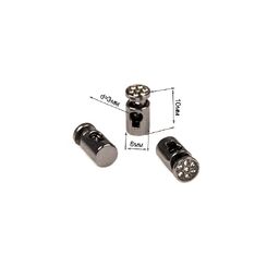 DKF05-03-045 Фиксатор  10х8 мм (1 место 1000шт.) черный никель