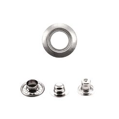 QA170+108 Кнопка кольцевой контакт  16 мм (1 место 4 упак. по 1000шт.) матовый никель