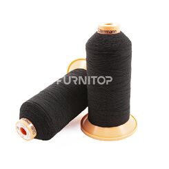 Нитки Эластик 15, 1000 м, черные