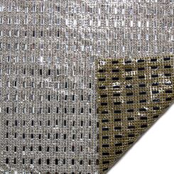 Украшение клеевое square rhinestone 24см*40см, серебро, лист