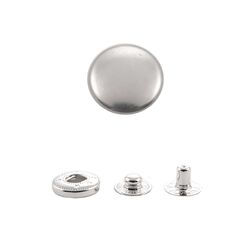 SSB20L+486 Кнопка пружинный контакт 12,5 мм (1шт. из 4 частей) никель