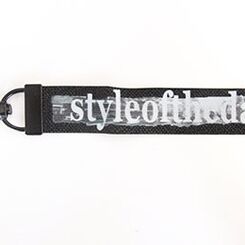 H5884 Украшение пришивное с лого STYLEOFTHEDAY 120х20 мм (1 место 1000шт.) цвет черный 