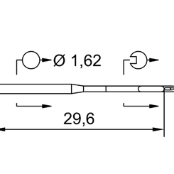 Игла 1128 R (1x10)