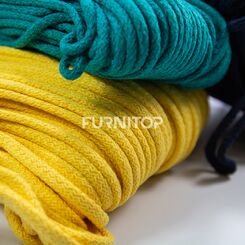 YB005-01-5C6 Шнур хлопковый,ширина 5 мм, (1х50) цвет черный