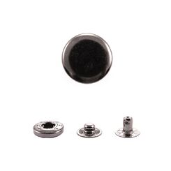 SSB20L+486 Кнопка пружинный контакт 12,5 мм (1шт. из 4 частей) черный никель