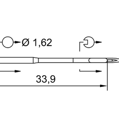 Игла 287 WH R  (1x10)