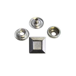 FK0002-11+406 Кнопка кольцевой контакт  12 мм (1 место 4 упак. по 1000шт.) матовый никель