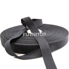 OR010-01-5C3 Тесьма киперная (1х50), ширина 10 мм, цвет черный