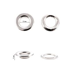 E#22*12 Люверс 12 мм, никель