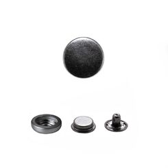 SSQB0080+SPSS501 Кнопка кольцевой контакт  15 мм  черный никель