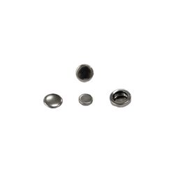 SSB16L+503BZL Кнопка кольцевой контакт 10 мм (1шт. из 4 частей) никель
