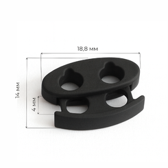 AS14400025 Фиксатор  18,8*14 мм (1 место 1000 шт.) SOFT Touch