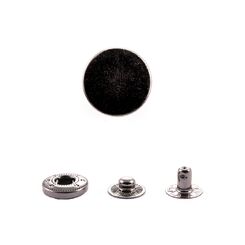 SSQB0080+486 Кнопка пружинный контакт 15 мм, черный никель