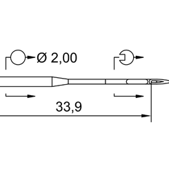 Игла 134 SUK SERV 7 (1x100)