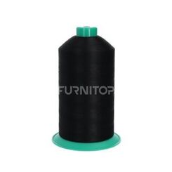 Нитки текстурированные крученые Тексар № 200Е, 19 текс, ПЭ, 10000 м, черные, Ariadna