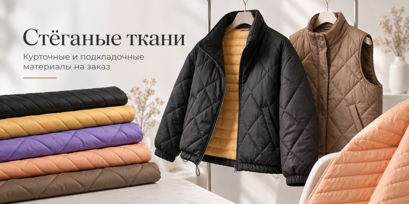 Стёганые ткани для одежды от Furnitop