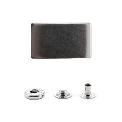 XQX9593+486 Кнопка краевая пружинный контакт  20 мм (1 место 4 упак. по 1000шт.) никель
