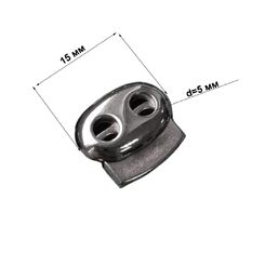 PSPB928 Фиксатор 2-х дырочный 20х15мм (1*1000) пластмассовый 