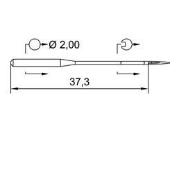 Игла UY 163 GAS (1x100)